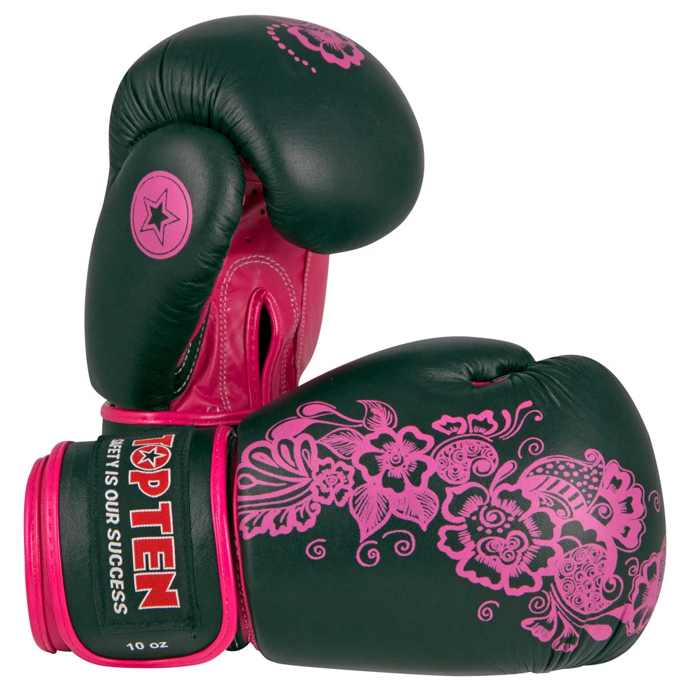 Top Ten Boxing Gloves Individuals - Black/pink, 2042-9