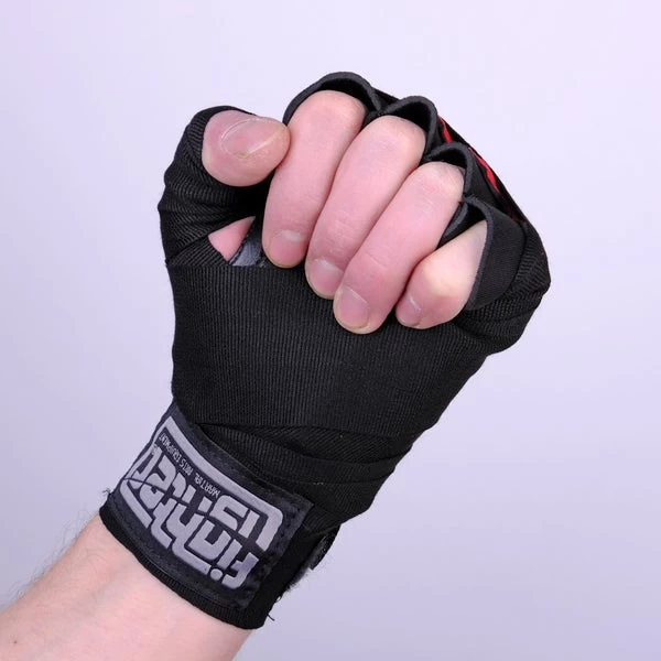 Fighter Gel Hand Wraps - Black, FGWN-001BB - Image 5