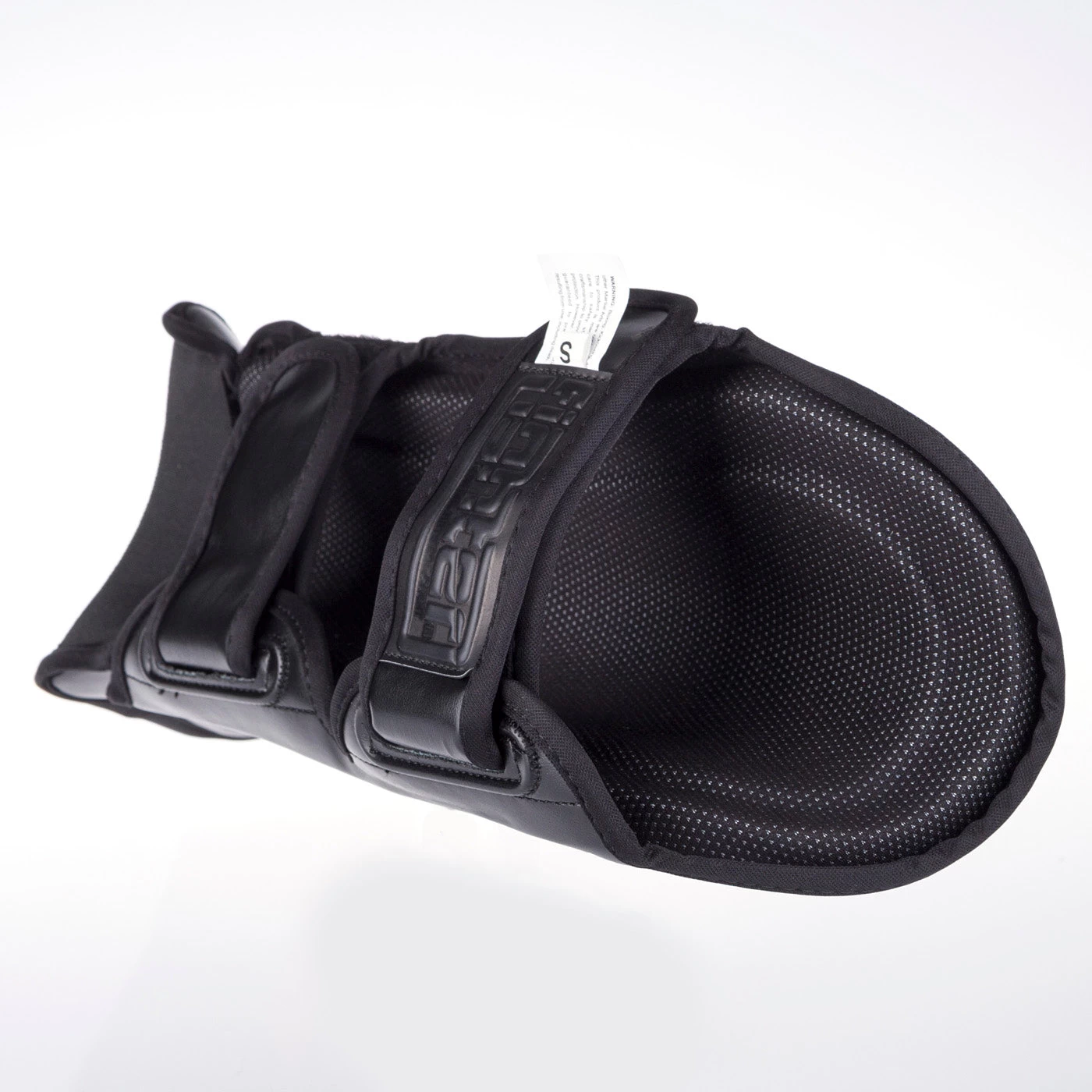 Fighter Shinguards Thai Ergo - Black/white, FSG-004BW - Image 3
