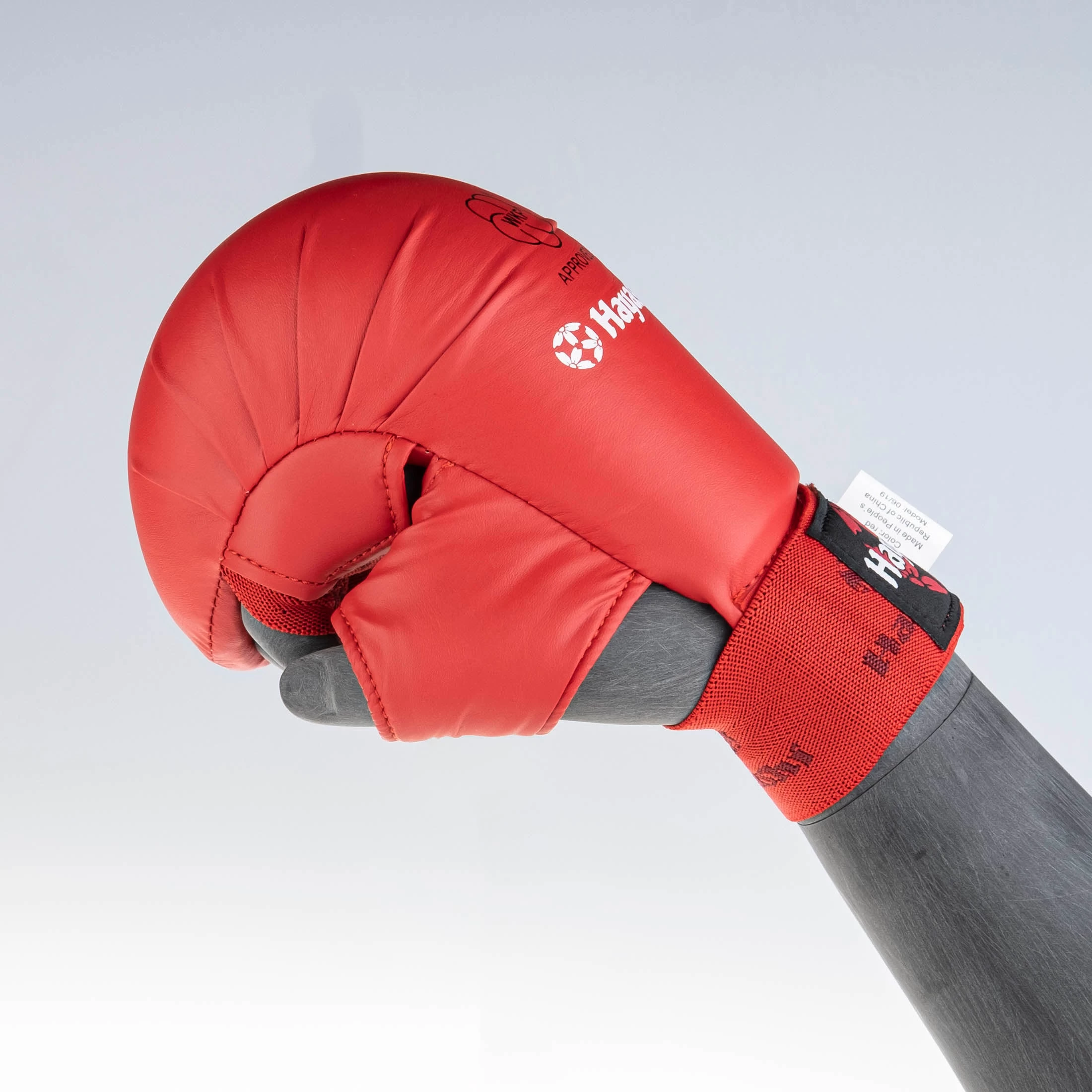 Hayashi Karate Fist Protector TSUKI With Thumb (WKF Approved) - Red, 238 - Image 3