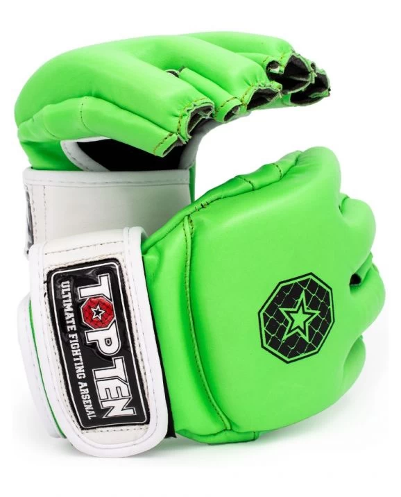 Top Ten MMA Gloves Striking C-Type - Green/white, 23351-51