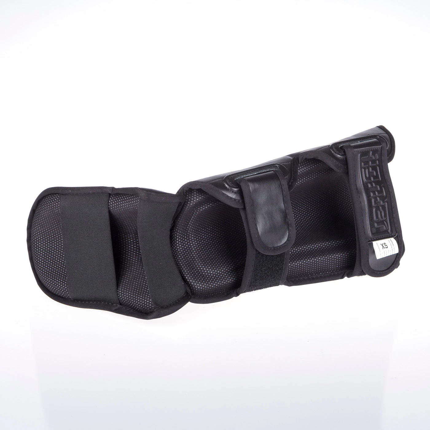 Fighter Shinguards Thai Ergo - Black/white, FSG-004BW - Image 2