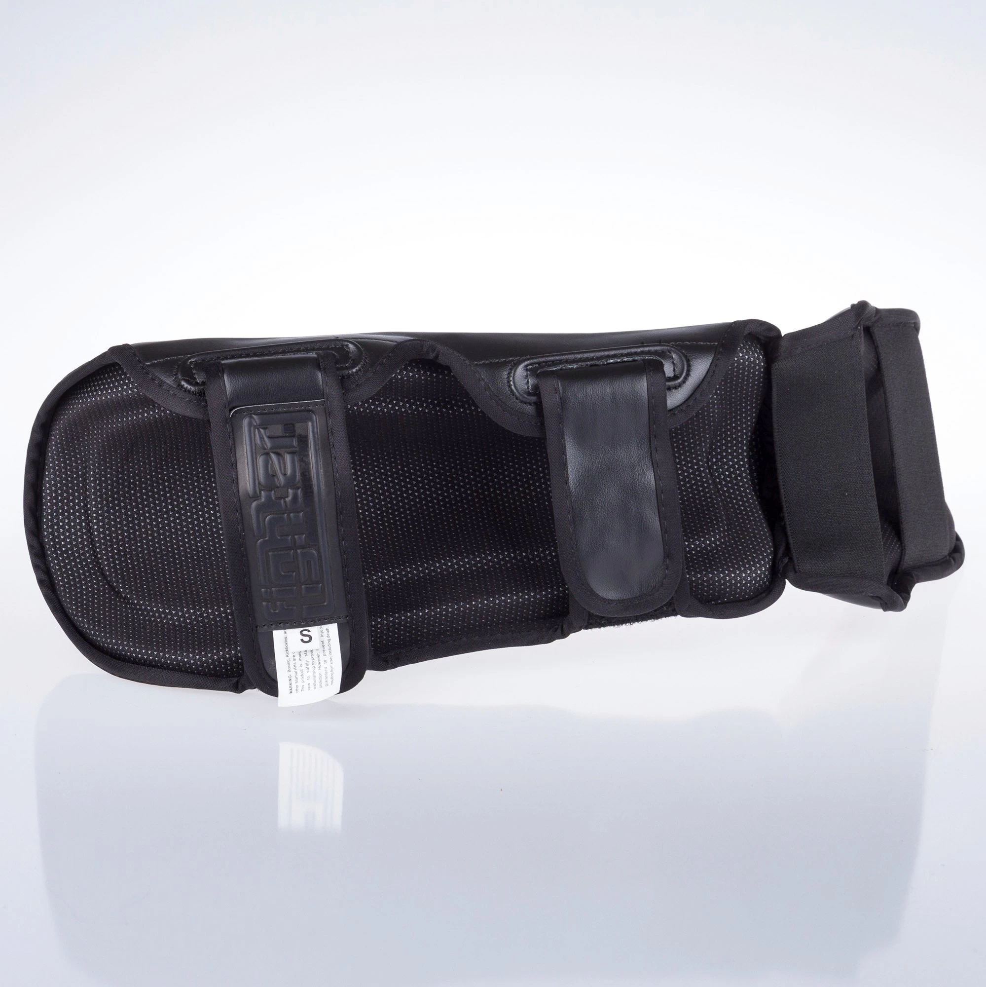 Fighter Shinguards Thai Ergo - Black/red, FSG-004BR - Image 4