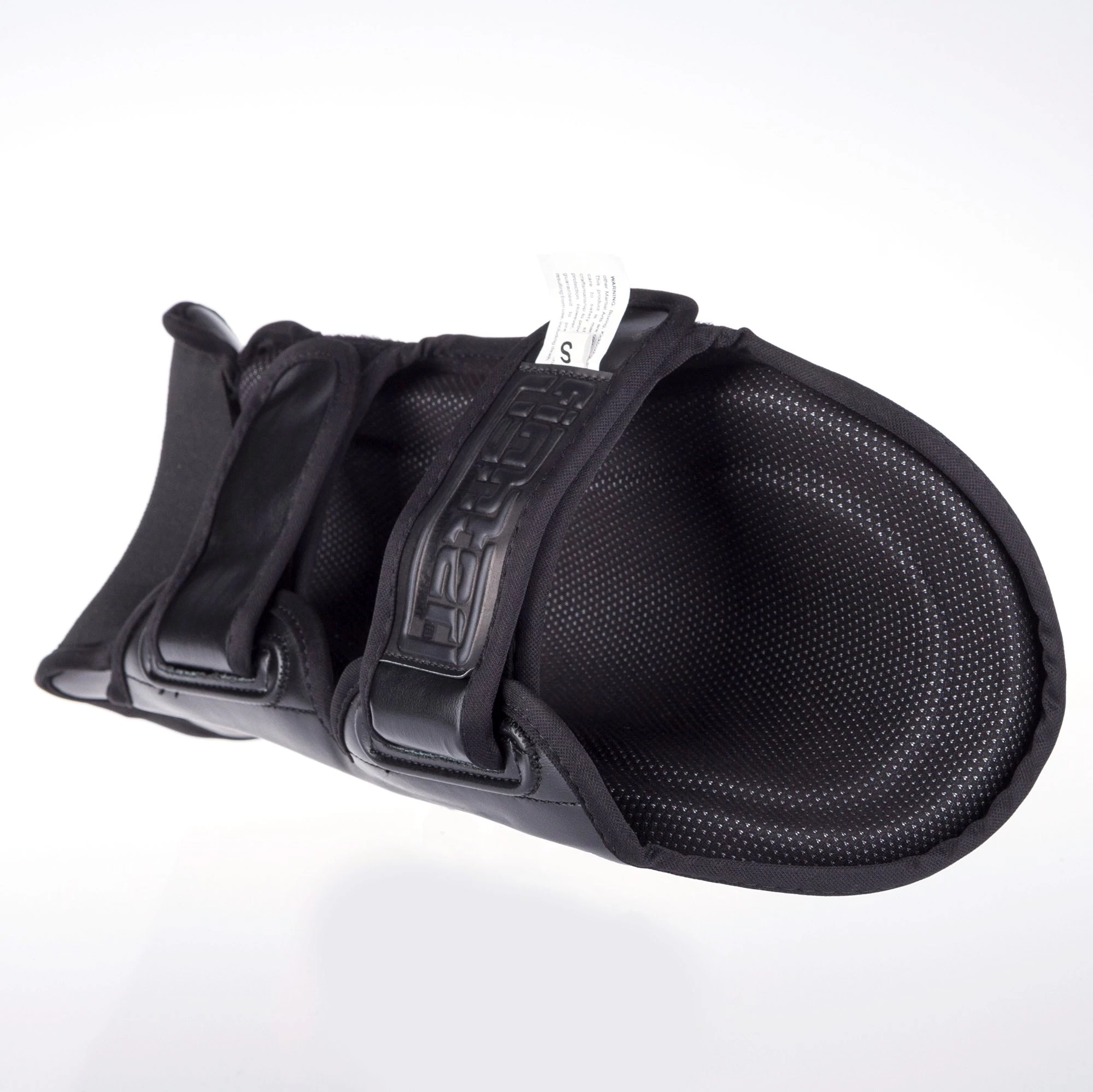 Fighter Shinguards Thai Ergo - Black/red, FSG-004BR - Image 2