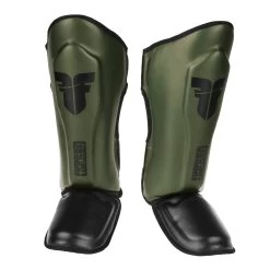 Fighter Shinguards Thai Classic - Khaki/black, JE1573GNB