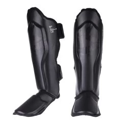 King Pro Boxing Shin Guards - Black/black, KPB-SGBB1