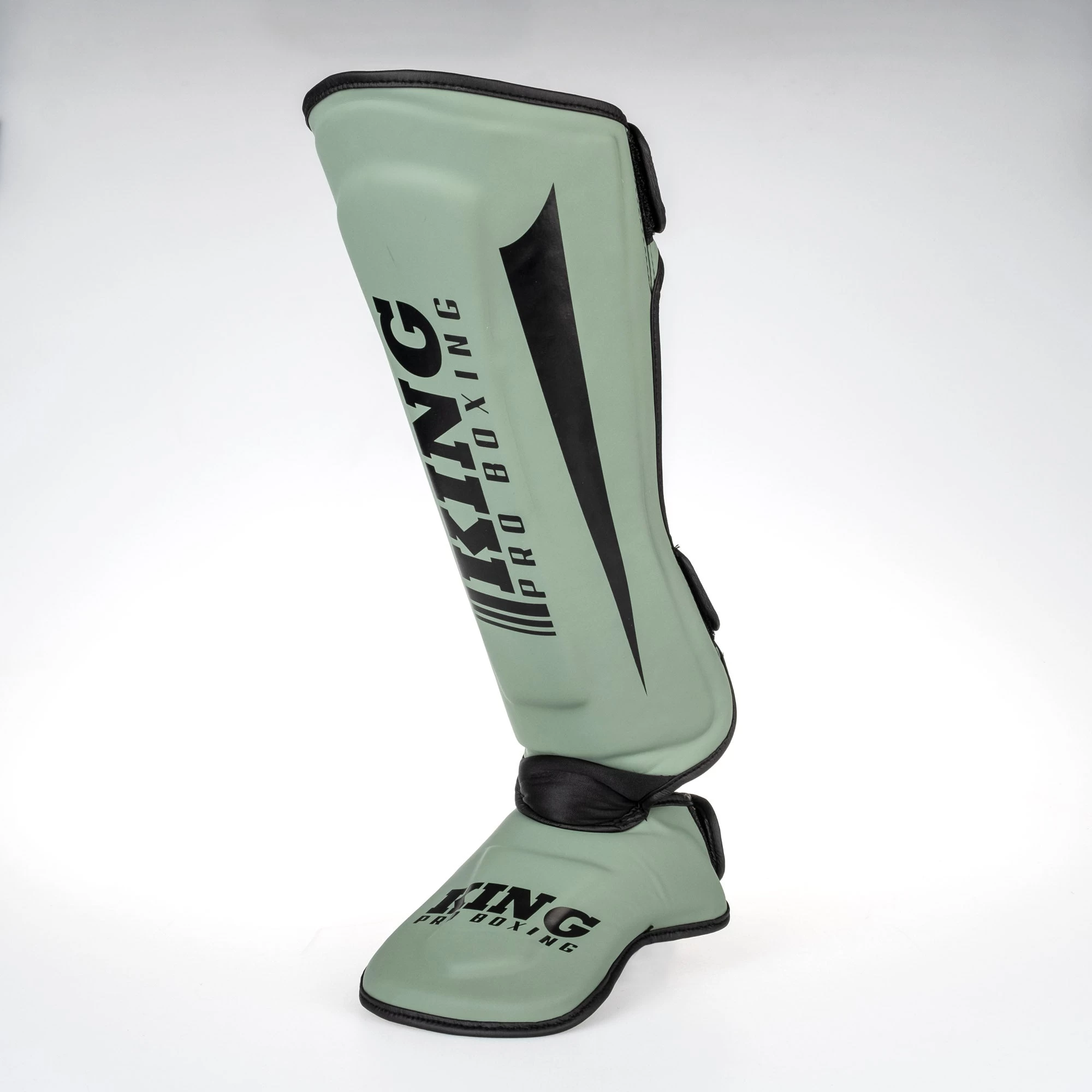 King Pro Boxing Shinguards Revo 5 - Khaki - Image 3