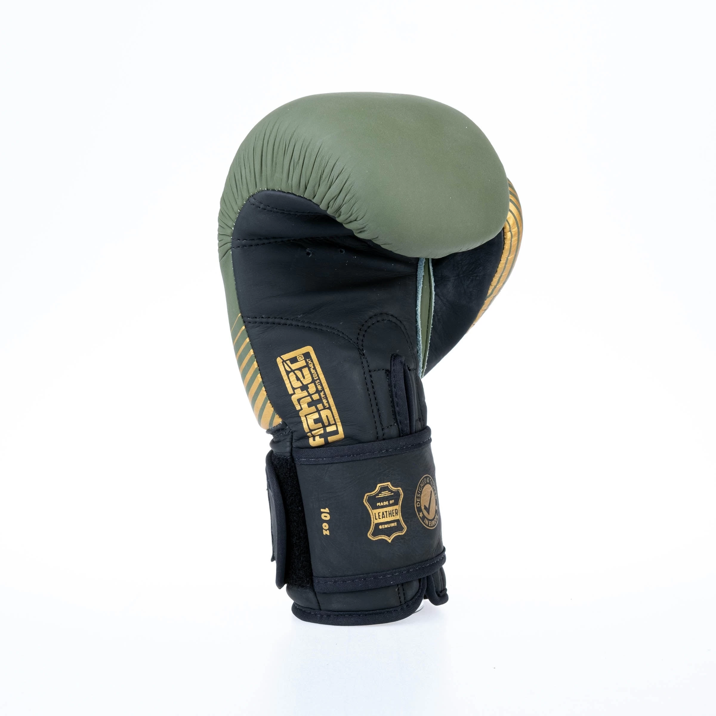 Fighter Boxing Gloves SPLIT Stripes - Khaki/gold - Image 7