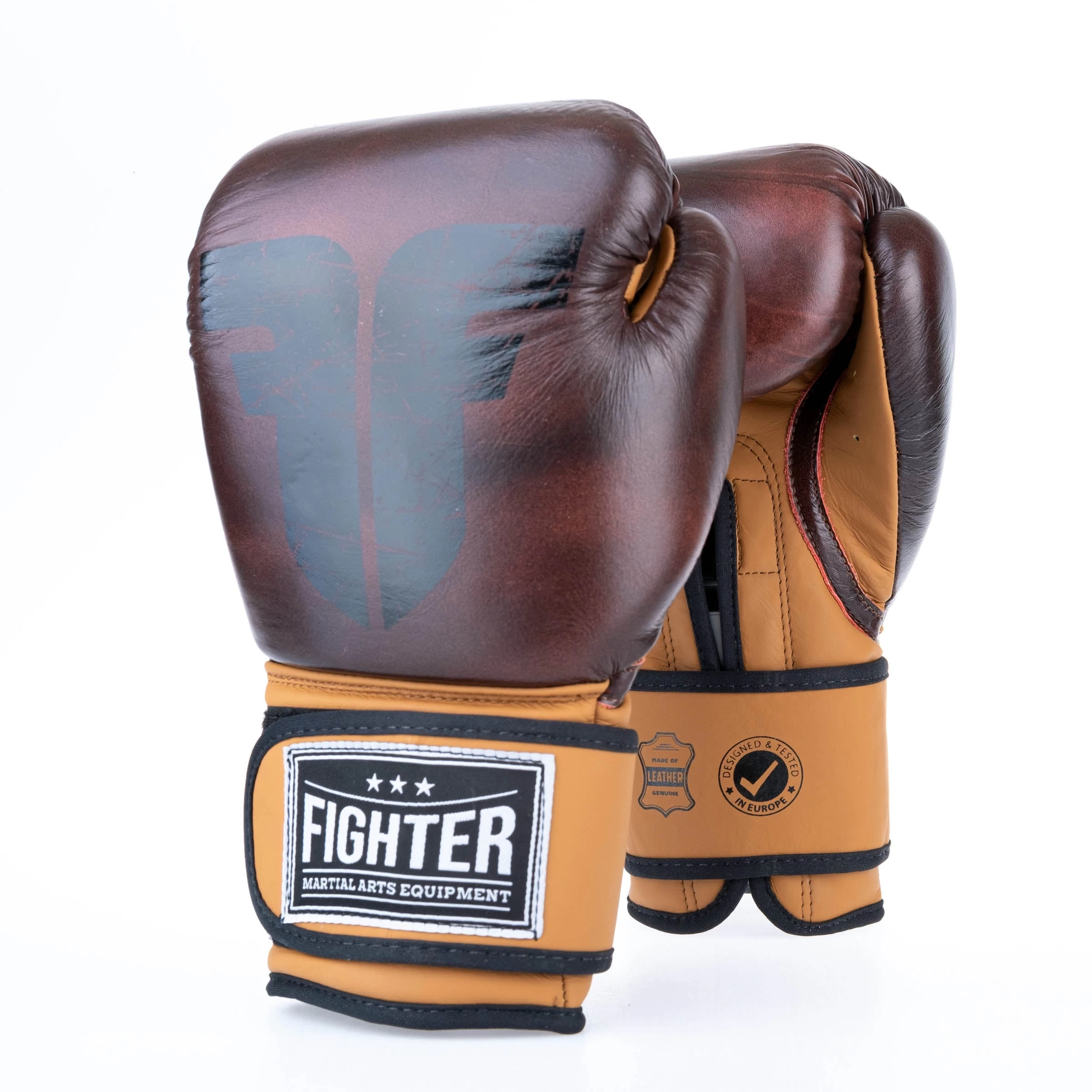 Fighter Boxing Gloves Retro - Brown - Image 10