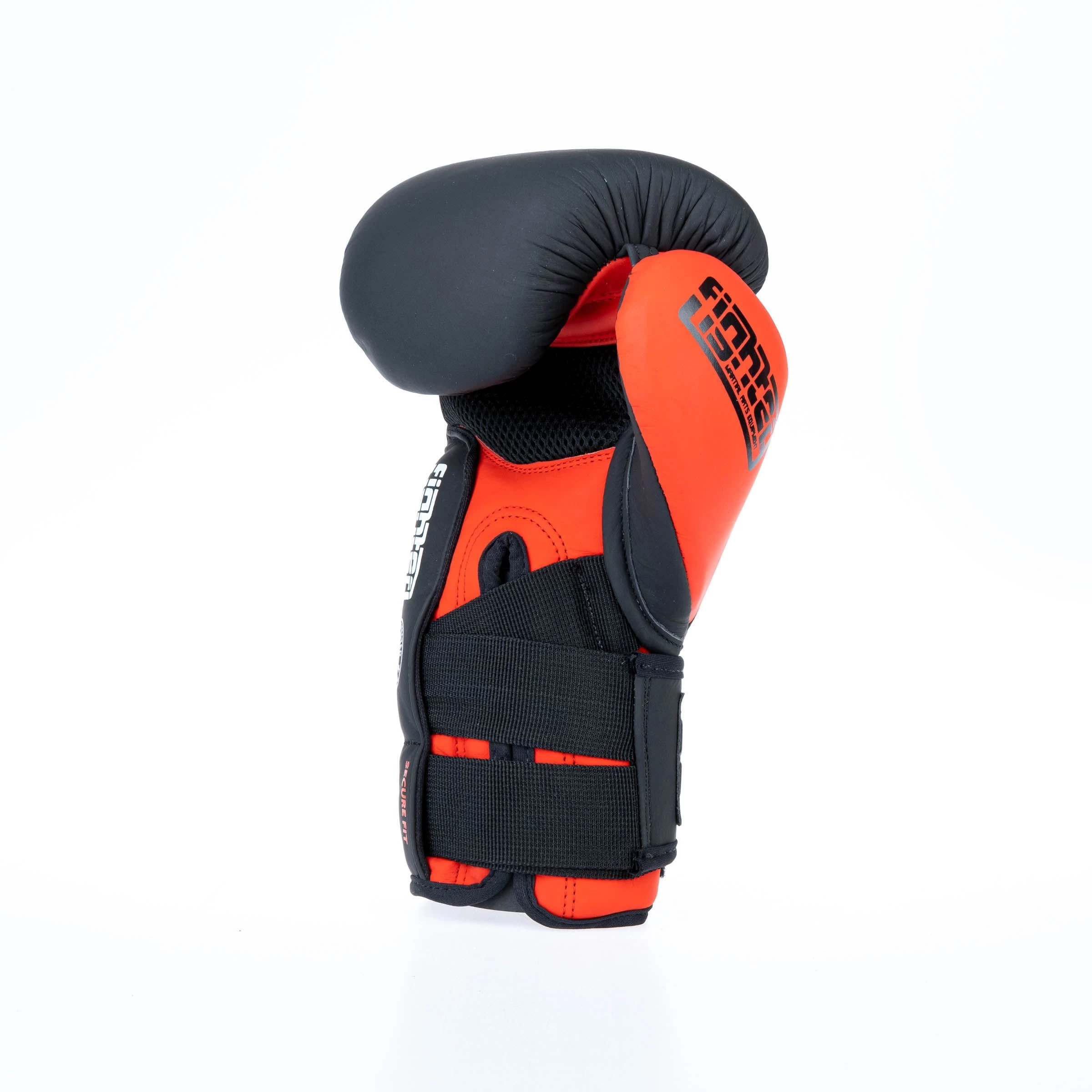 Fighter Boxing Gloves Secure Fit - Black/red - Image 3