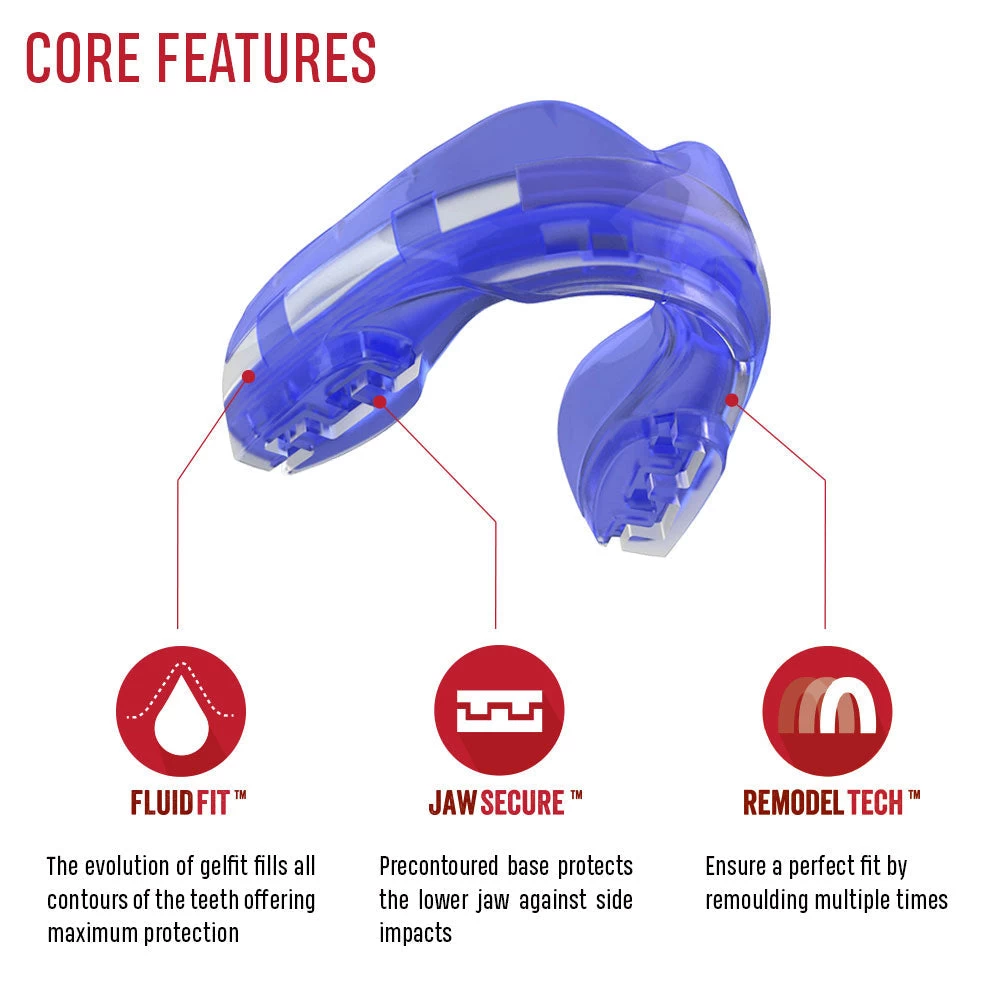 SAFEJAWZ Ortho Series Self-Fit Mouthguard For Braces - Blue - Image 6