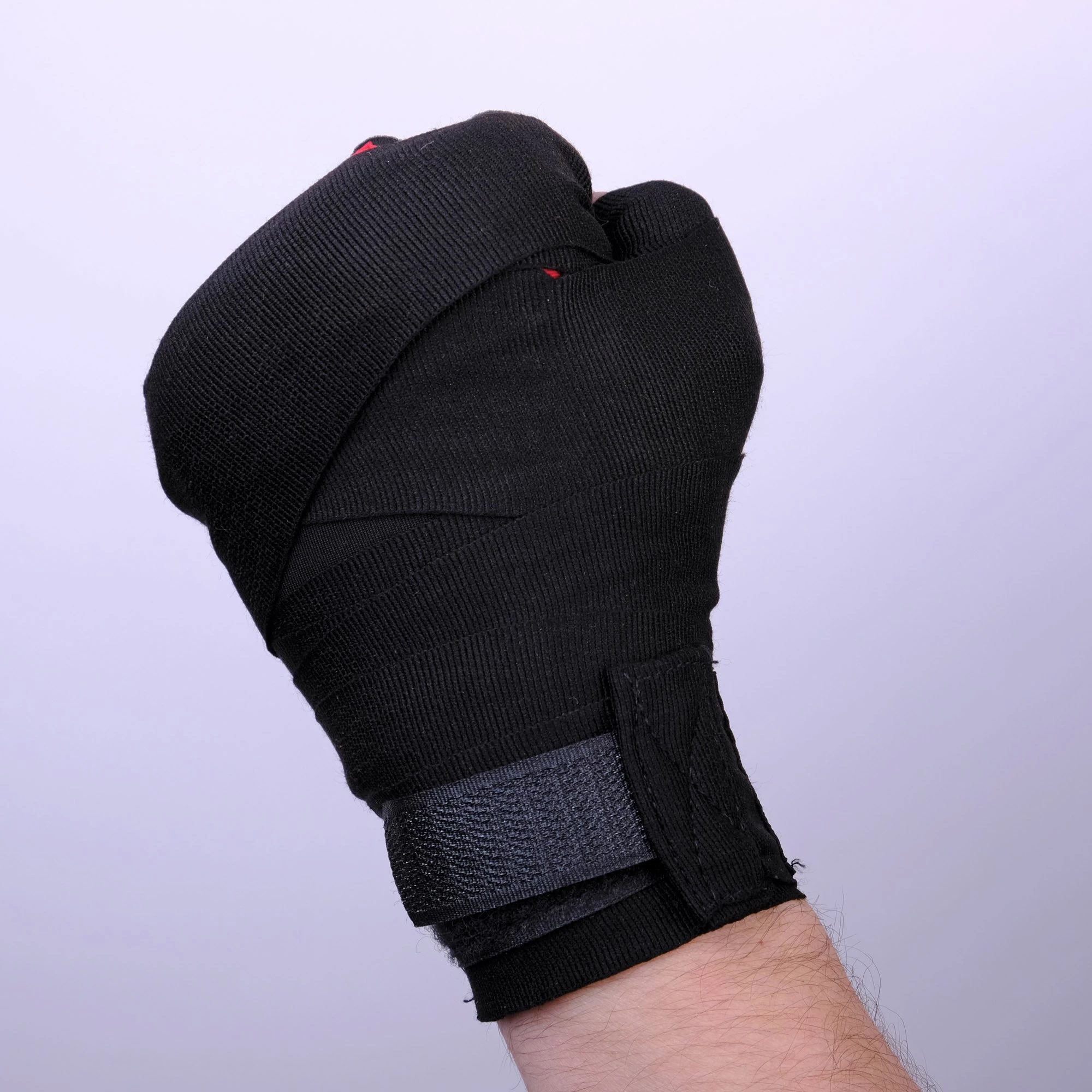 Fighter Strap Gel Hand-Wraps - Black/grey, FGW-001BG - Image 5