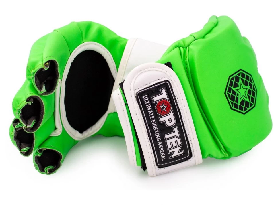 Top Ten MMA Gloves Striking C-Type - Green/white, 23351-51 - Image 2