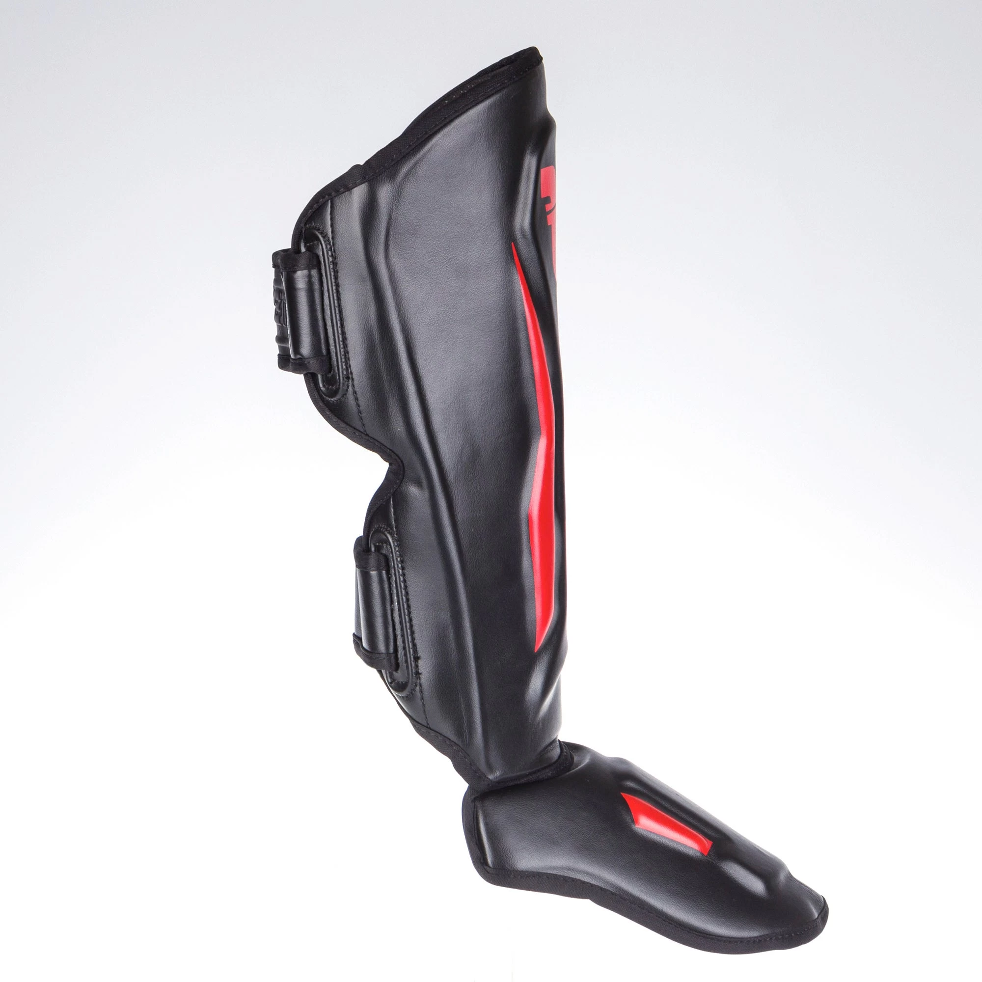 Fighter Shinguards Thai Ergo - Black/red, FSG-004BR - Image 6