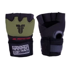 Fighter Gel Hand Wraps - Black/khaki, FGWN-001BK
