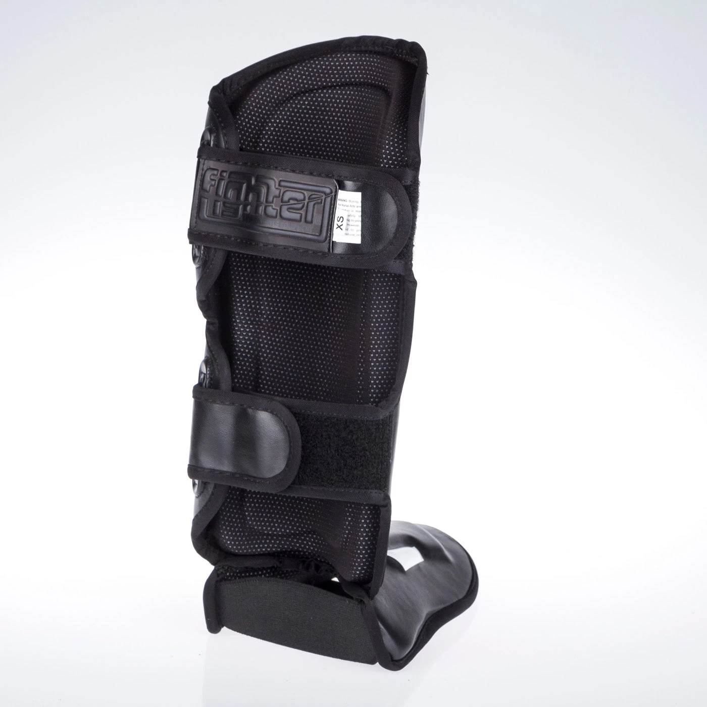 Fighter Shinguards Thai Ergo - Black/white, FSG-004BW - Image 4