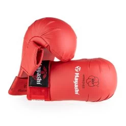 Hayashi Karate Fist Protector TSUKI With Thumb (WKF Approved) - Red, 238