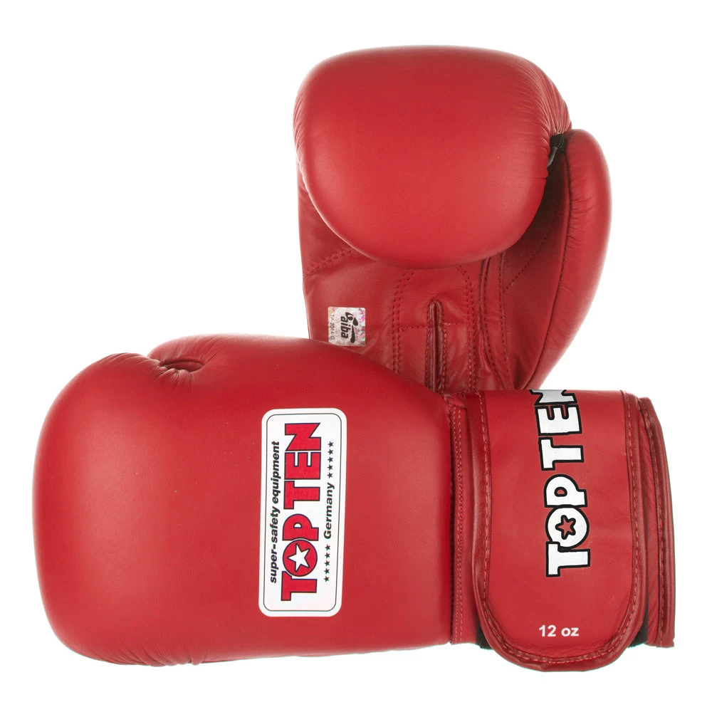 Top Ten Competition Boxing Gloves AIBA 2014 - Red, 2010-4N