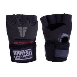 Fighter Gel Hand Wraps - Black, FGWN-001BB