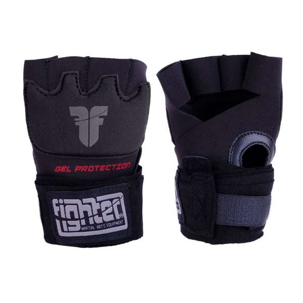 Fighter Gel Hand Wraps - Black, FGWN-001BB