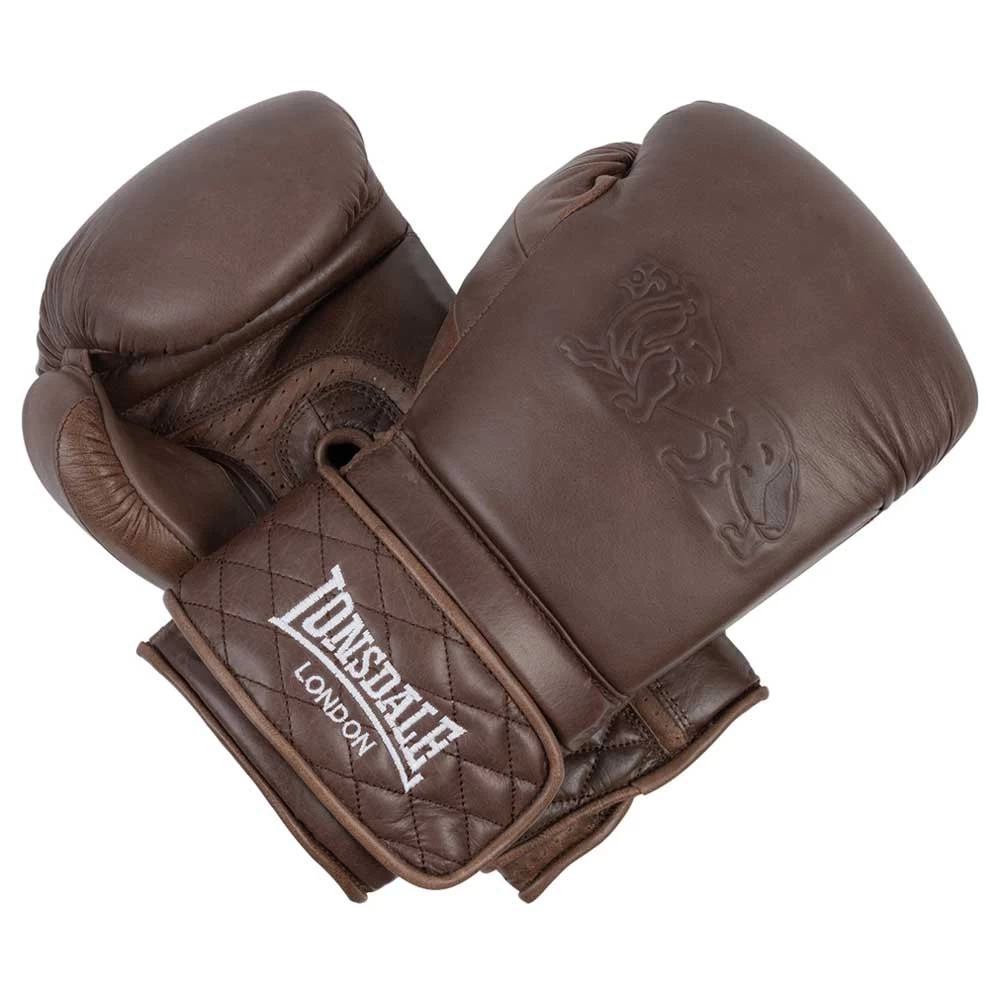 Lonsdale Vintage Spar Gloves Leather Boxing Gloves - Image 3