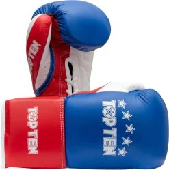 Top Ten Classic Lace Up Boxing Gloves - Tricolor
