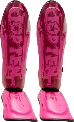 Top Ten Shin- And Instep Guard “Power Ink” - Pink