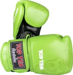 Top Ten IFMA Boxing Gloves Ajarn PU - Green